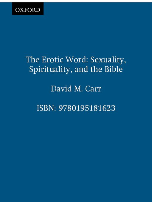 Title details for The Erotic Word by David M. Carr - Wait list